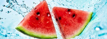 Лед вода фрукты ягоды